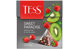 черный чай с киви и садовой земляникой TESS Sweet Paradise фото